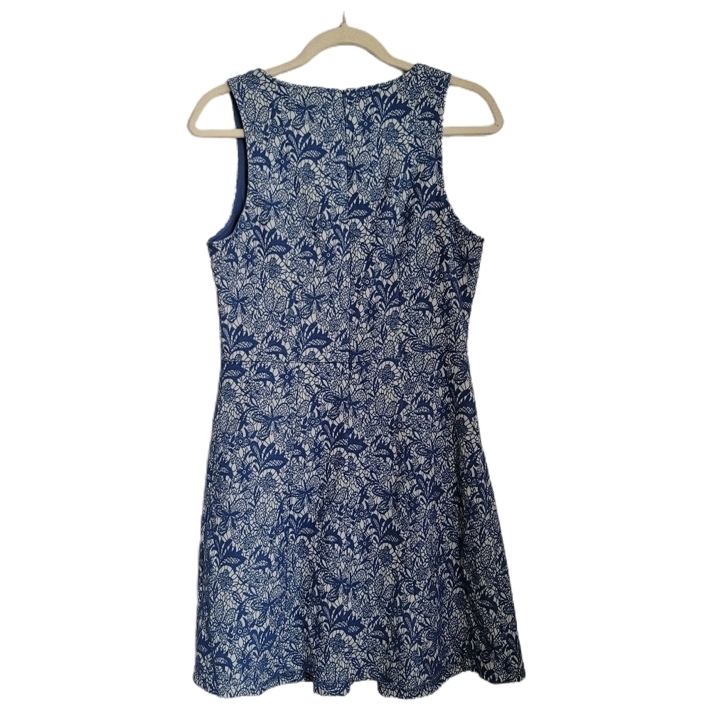 41 Hawthorn Dress M Medium Blue Floral Sleeveless - Picture 4 of 7